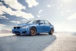 BMW M3 Sedan Sky Blue on Vorsteiner Wheels (V-FF 101) 2016 года